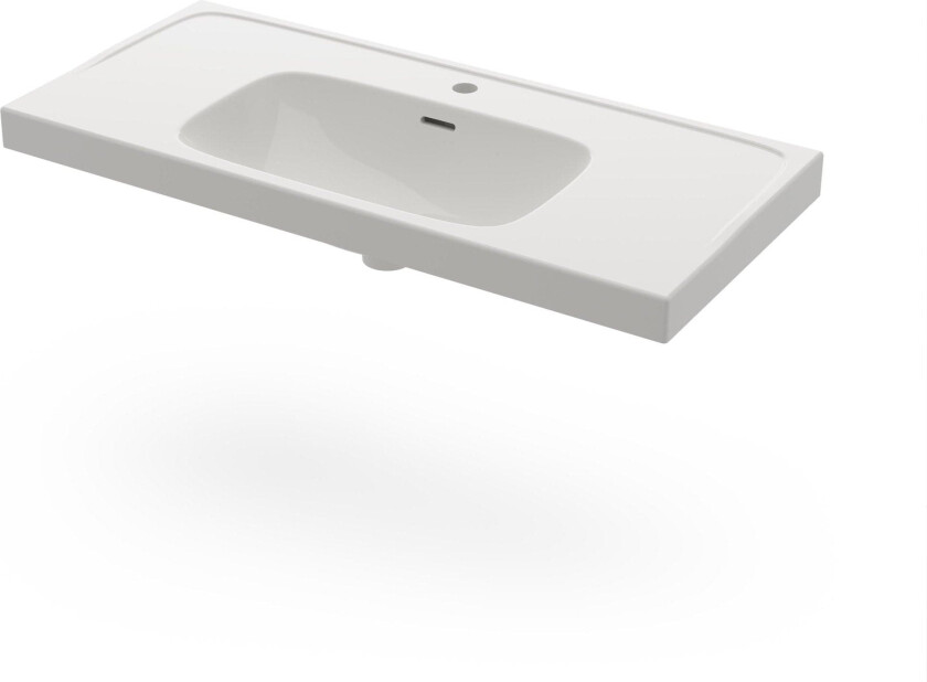 Deep servant, 100x46 cm, hvit