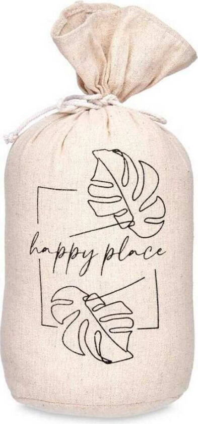 Dørstopper Happy Place Stoff (13 x 26 x 13 cm)