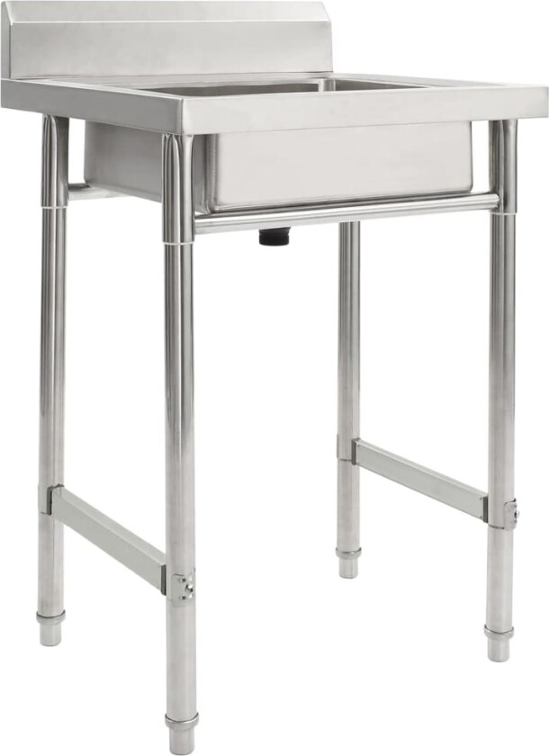 Kjøkkenvask enkel kum rustfritt stål