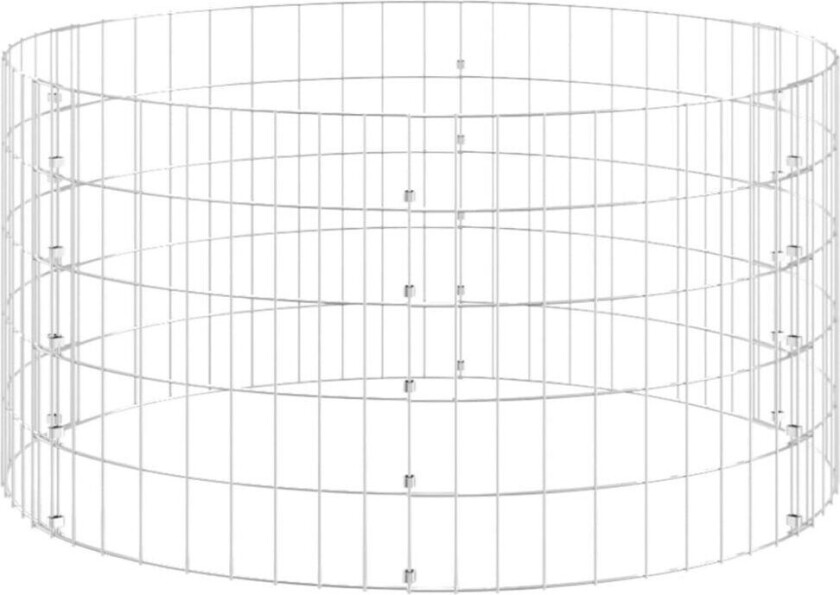 Kompostbinge Ø100x50 cm galvanisert stål