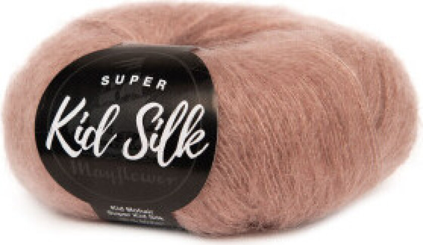 Super Kid Silk Garn Unicolor 81 Konjakk