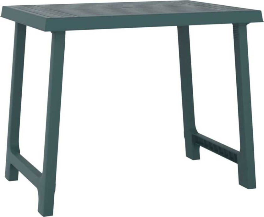 Campingbord grønn 79x56x64 cm PP tre-utseende