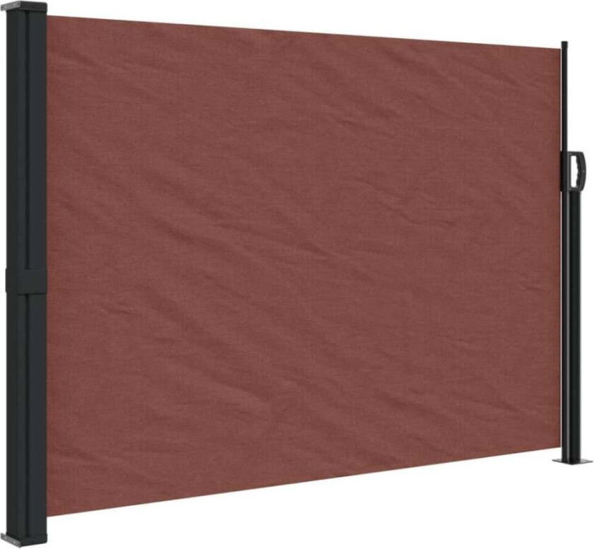 Uttrekkbar sidemarkise brun 140x300 cm