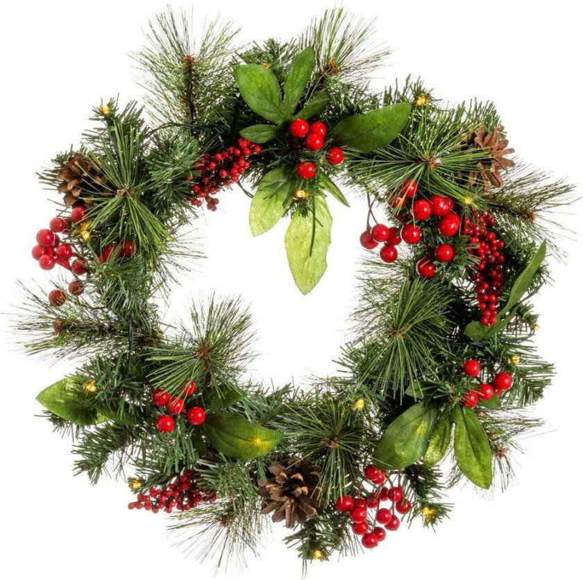 Julekrans PVC Flerfarget Metall 40 x 40 x 10 cm