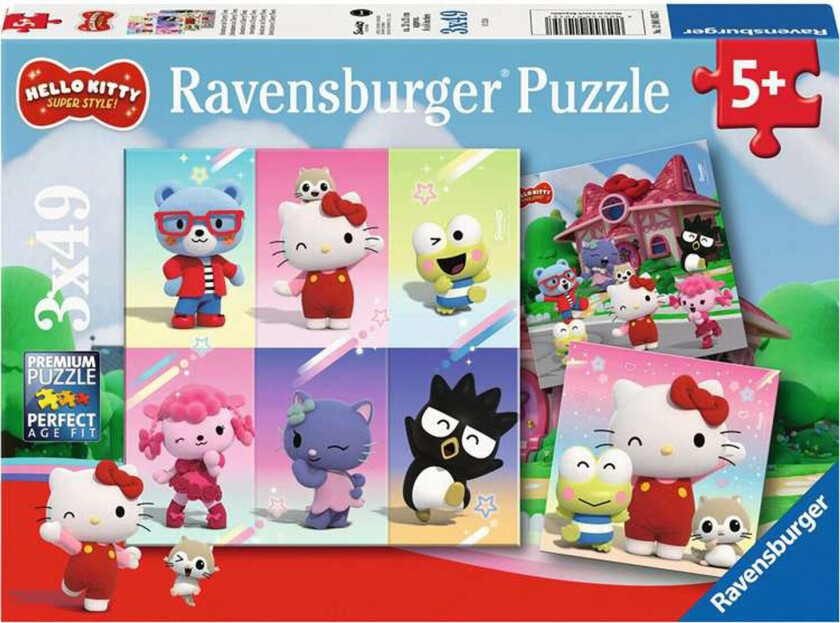 - Puzzle Hello Kitty Super Style 3x49p