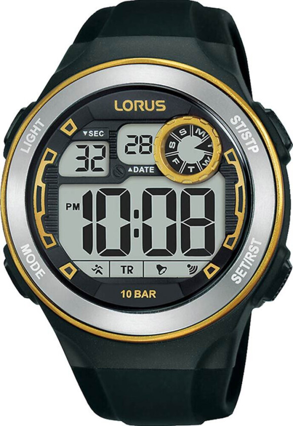 Mens Digital R2379NX9 - Digital - Sort - Herreklokker - Silikon - Akryl
