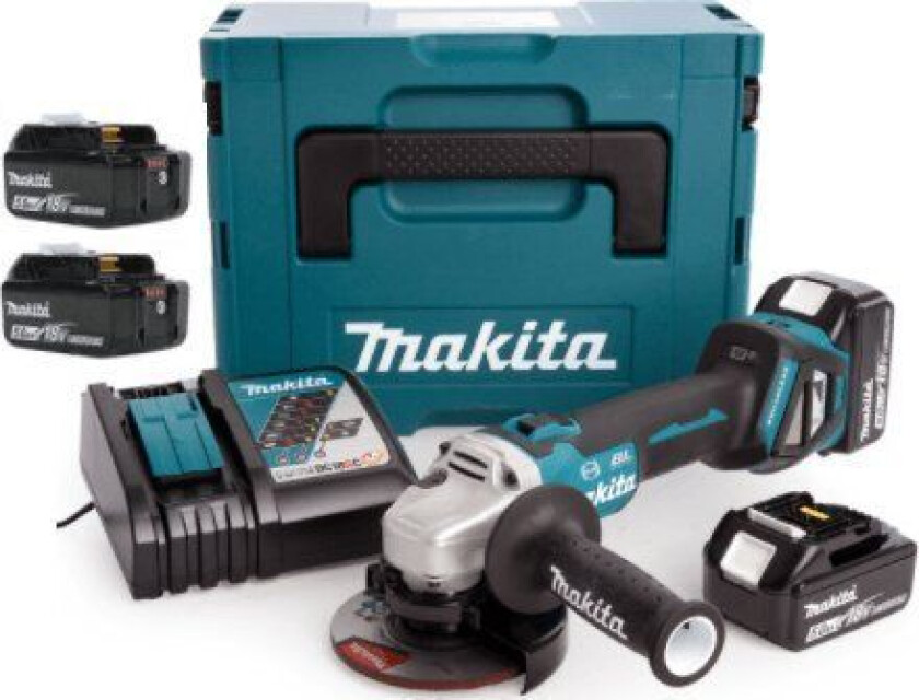Szlifierka kątowa batteri 18V 3x5,0Ah DGA513RT3J MAKITA