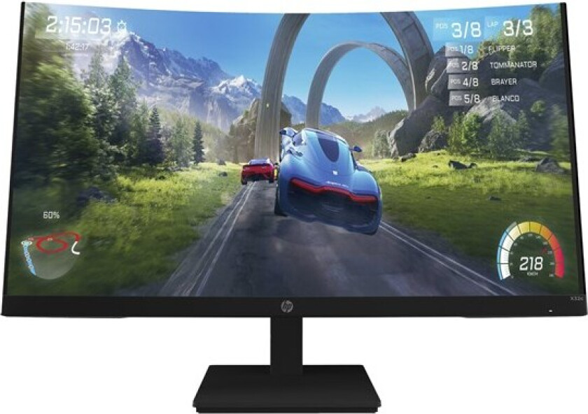 31.5" HP X32c Gaming Monitor - 1 ms - Skjerm