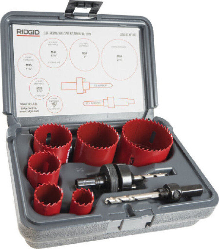 hullsagsett universal bi-Metal Ø25-114 mm - 10 deler