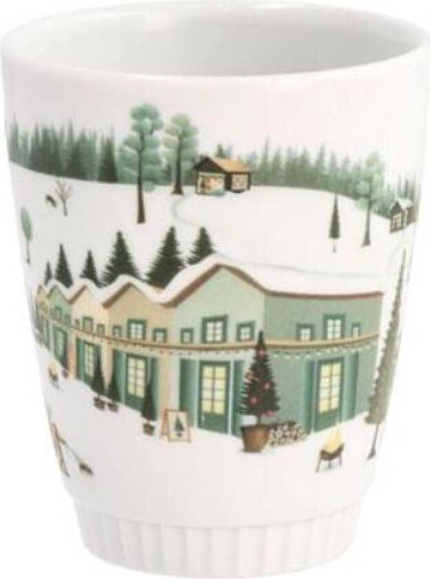 Mug Winter 27 cl White Ovenproof porcelain