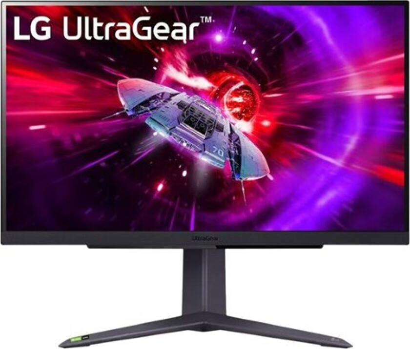 27" LG UltraGear 27GR75Q-B - 2560x1440 - 165Hz - IPS - HDR10 - 1 ms - Skjerm
