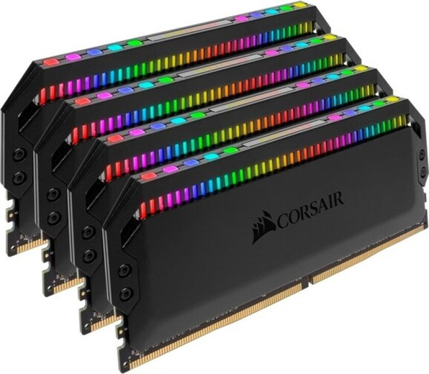 Dominator Platinum RGB DDR4-3200 - 32GB - CL16 - Quad Channel (4 stk) - Intel XMP - Svart med RGB