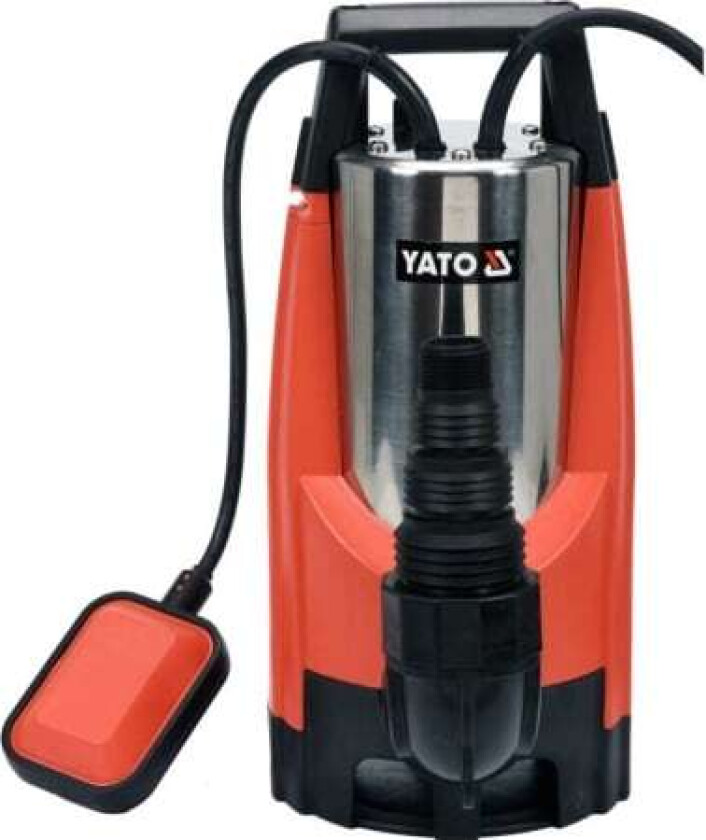 Yato YT-85343, 1100 W, AC, 17000 l/t, IPX8, Sort, Rød