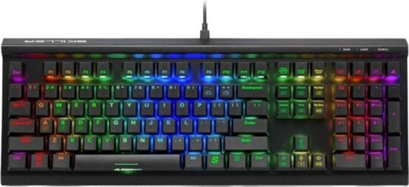 Skiller SGK60 - keyboard - QWERTY - US - Tastatur - Amerikansk Engelsk - Svart