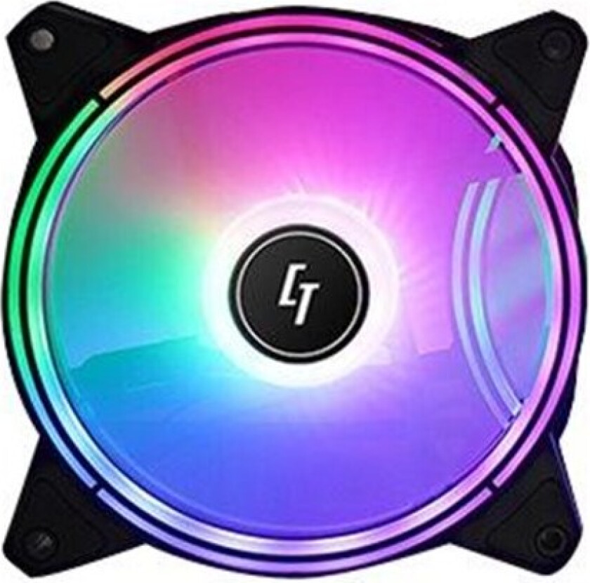 Chieftronic Nova NF-1225RGB - Kabinettvifte - 120mm - Svart