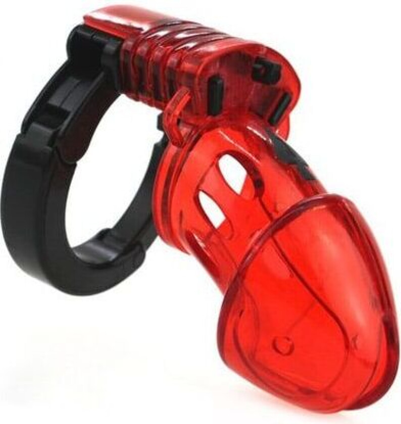 Adjustable Cock Cuff Chastity Device Red Kyskhetsbur