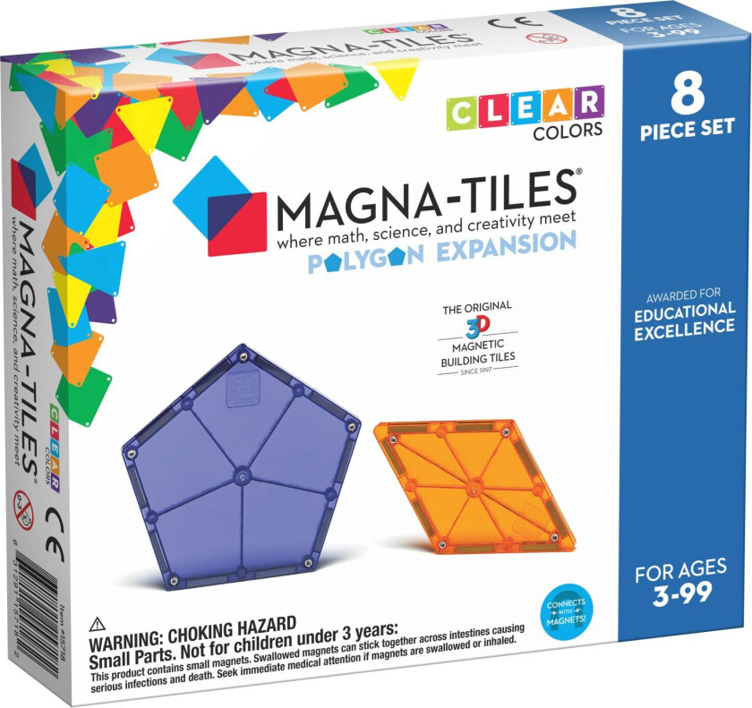 MAGNA-TILES Polygons 8 pcs expansion set (90217)