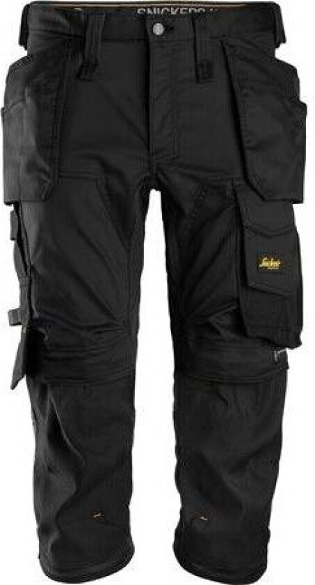 piratbuks str. 54 - Sort, slim fit design, stretch m/hylsterlommer - 6142