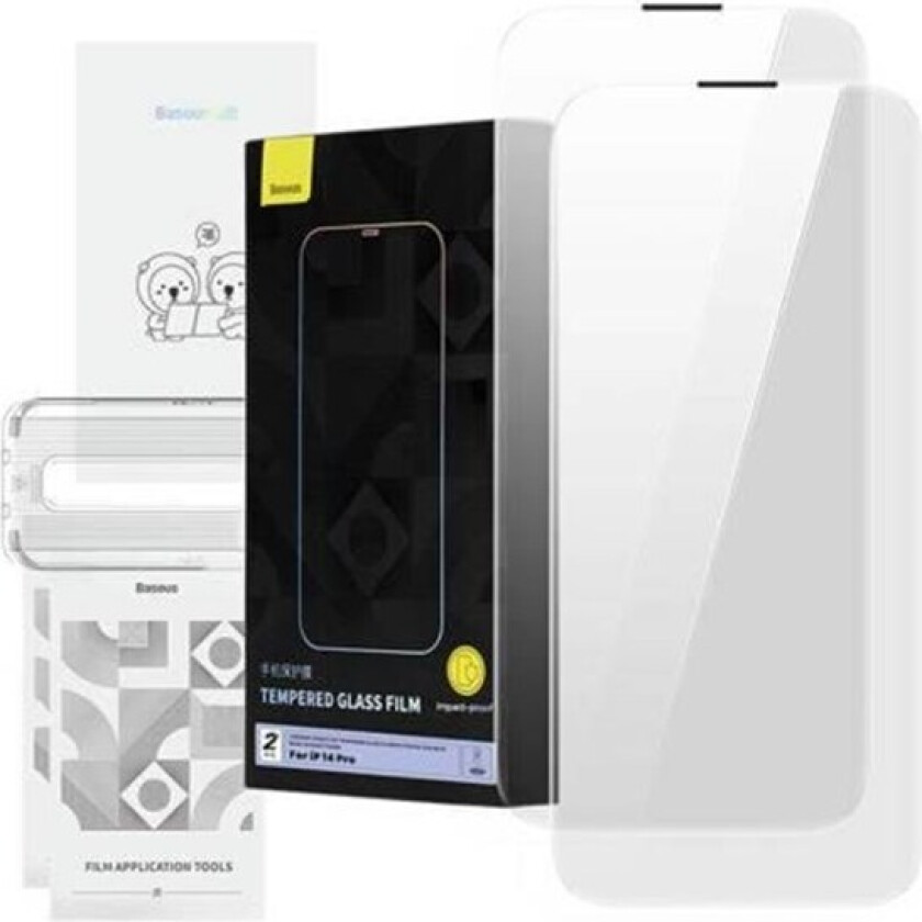 Tempered Glass Corning for iPhone 14 Pro with built-in dust filter