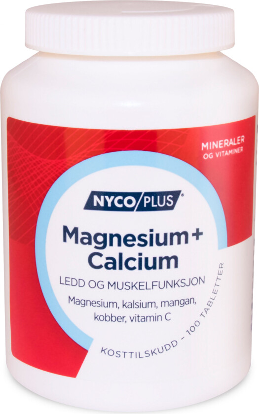 Magnesium + Calcium, 100 tabletter