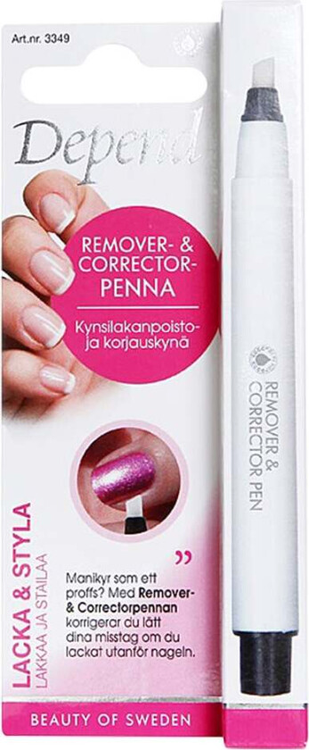 Remover- & Corrector Pen,   Neglelakkfjerner