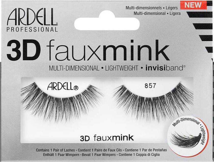 3D Faux Mink 857,   Løsvipper