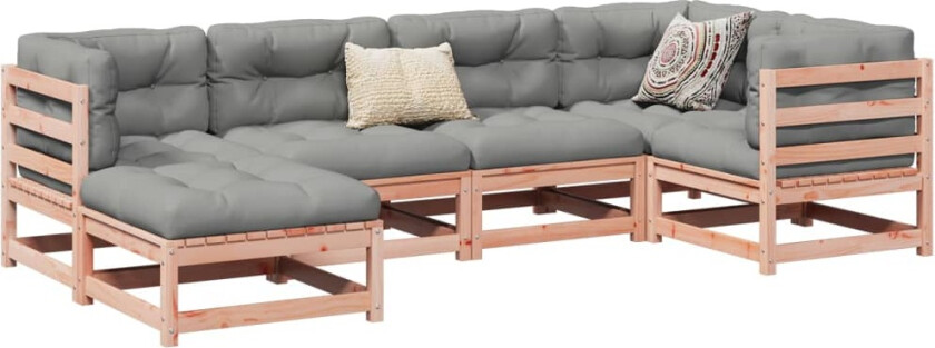 Hagesofasett 6 deler heltre douglasgran