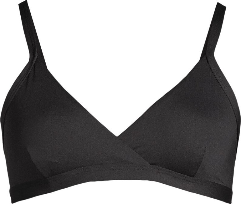 Women's Overlap Bikini Top Black 34, Black