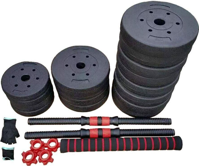 Titan LIFE Dumbbell & Barbell weightset 40kg, Skivstångsset