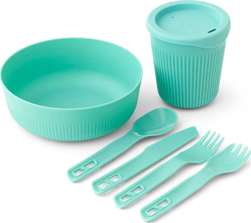 Bilde av Sea To Summit Passage Dinnerware Set 6 Piece Aqua Sea Blue OneSize, AQUA SEA BLUE