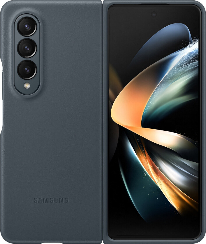 Galaxy Z Fold4 Leather Cover, Graygreen