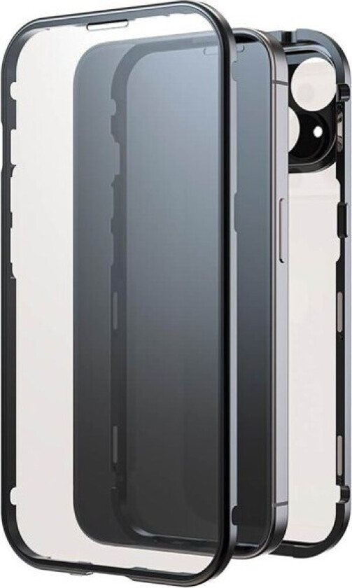 Phone Case 360° Glass Transp/Black - iPhone 15