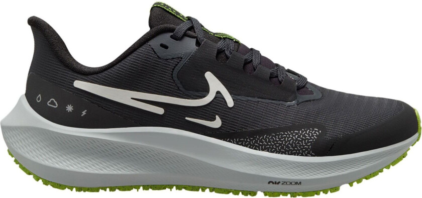 Air Zoom Pegasus 39 Shield, løpesko, dame BLACK/WHITE-DK SMOKE