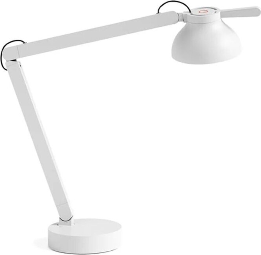 PC Double arm bordlampe Ash grey, med lampefot