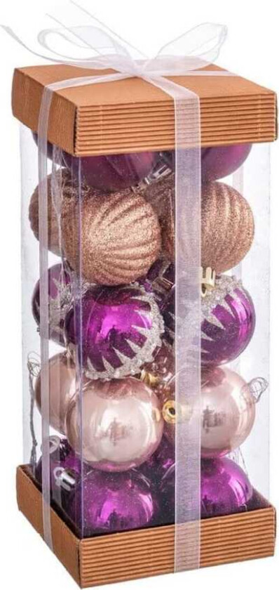 Juletrekuler Flerfarget PVC 4 x 4 x 4 cm (20 tall)