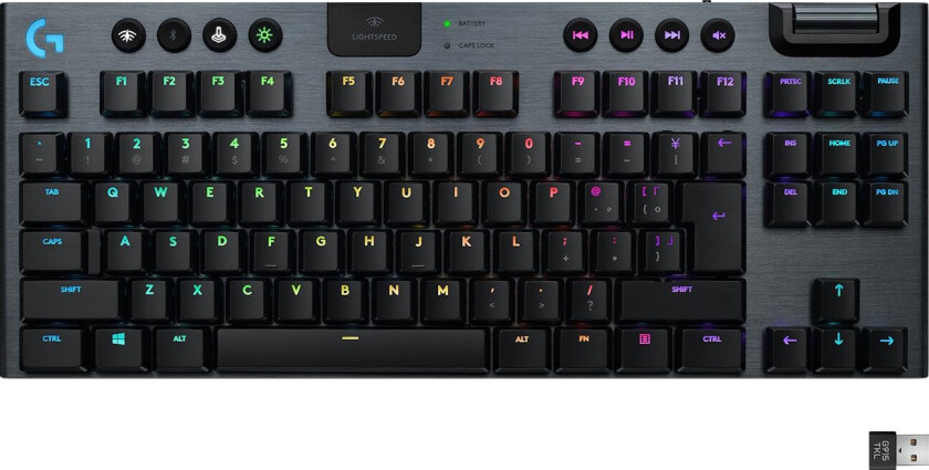 G915 Tkl Tenkeyless Lightspeed Wireless Rgb Mechanical Gaming Keyboard Trådløs Nordisk Tastatur