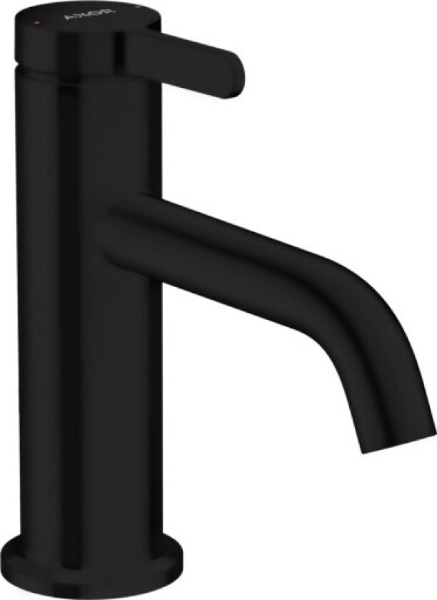 AXOR One 1-grebs håndvaskarmatur 70 med vingegreb og si-ventil, mat sort