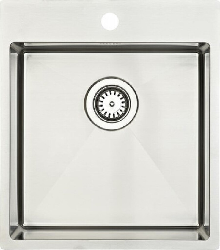 Kubus 440 soft kjøkkenvask, 44x50 cm, rustfritt stål