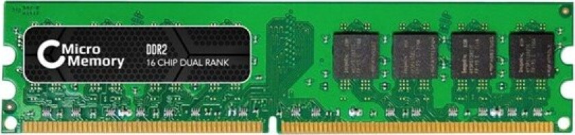 - DDR2 - modul - 2 GB - DIMM 240-pin - 800 MHz / PC2-6400 - CL6 - 1.8 V - ikke-bufret - ikke-ECC