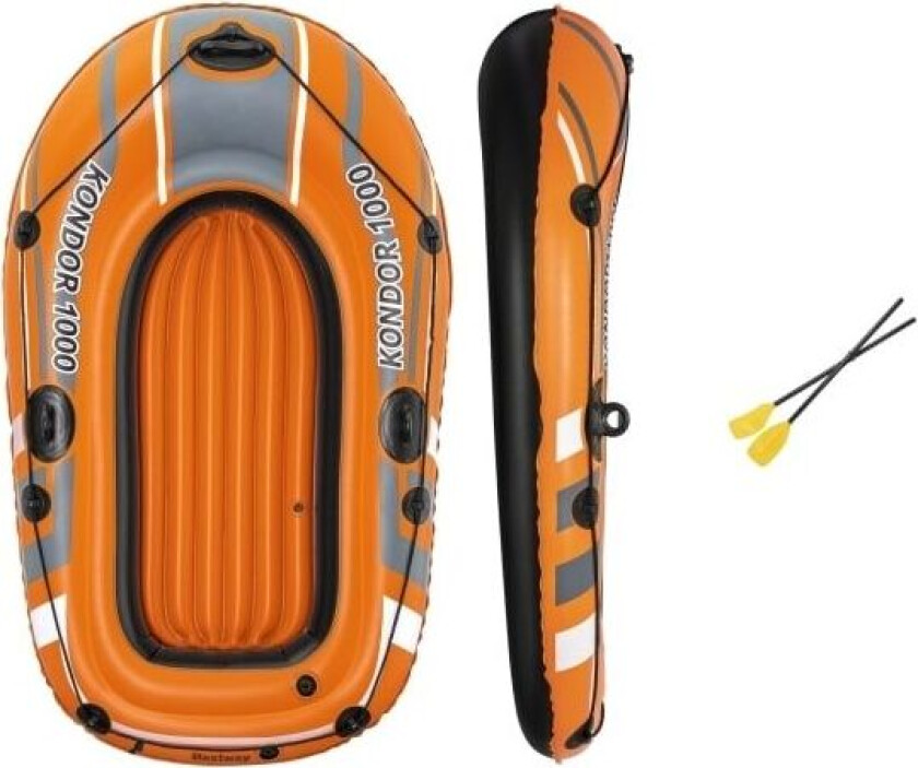 61078, Rafting (elv), Rafting gummibåt, Svart, Rød, Hvit, Gult, Vinyl, 1 person(er), 80 kg