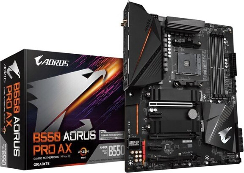 B550 AORUS PRO AX Hovedkort - AMD B550 - AMD AM4 socket - DDR4 RAM - ATX