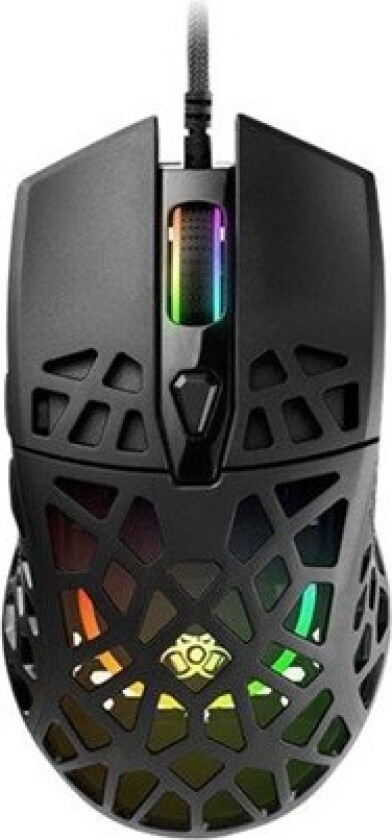 GAMEZONE Reika - mouse - USB - matte finish - Mus - Optisk - 6 - Svart