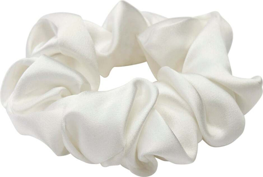 Bilde av Lenoites Mulberry Silk Scrunchie White