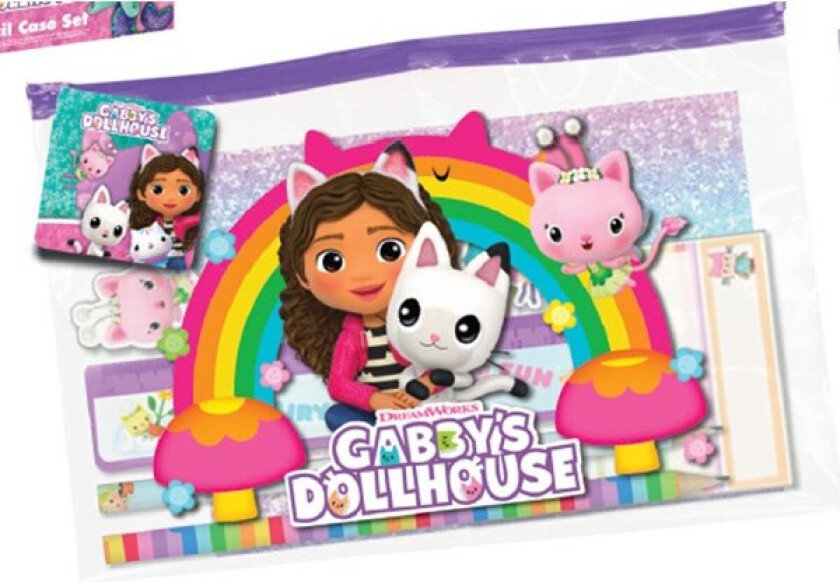 Gabbys Dollhouse Pencil Case Set