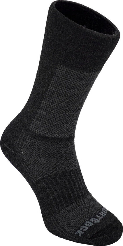 Merino Coolmesh II Merino Wool Crew Anti Blister System Grey/Black 34-36, Grey/Black