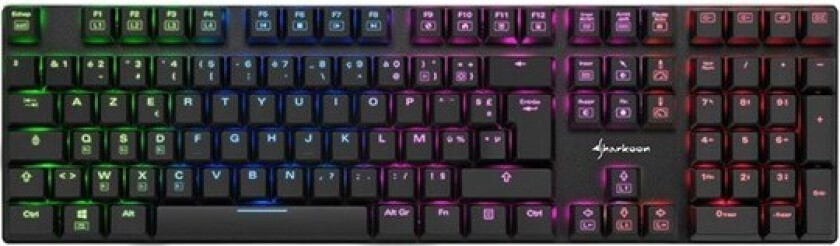 PureWriter RGB - keyboard - Tastatur - Fransk - Svart