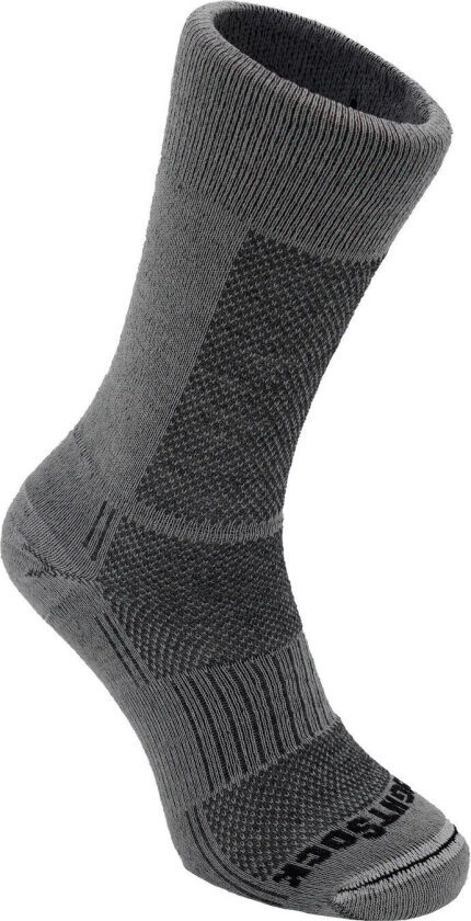 Merino Coolmesh II Merino Wool Crew Anti Blister System Grey/Smoke 37-41, Grey/Smoke