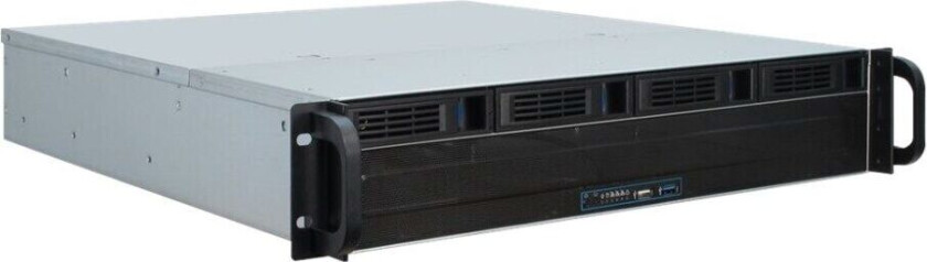 IPC 2U-2404L - Kabinett - Server (Rack) - Svart