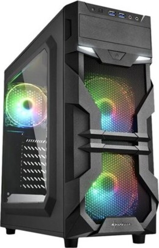 VG7-W RGB - mid tower - ATX - Kabinett - Tower - Svart