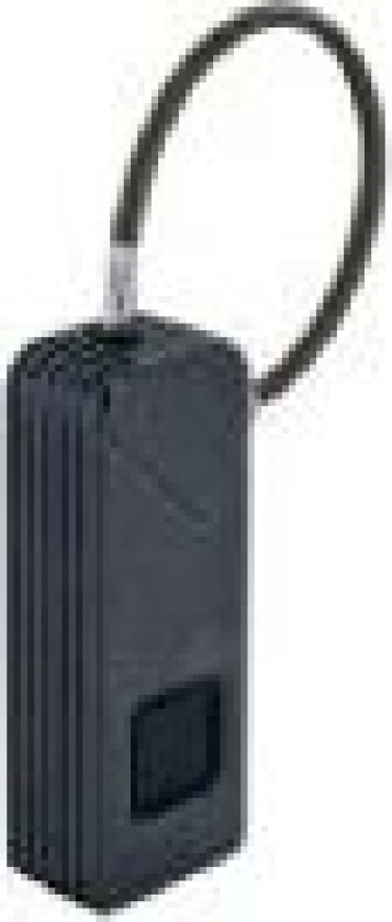 Schwaiger 715934, Smarthengelås, Fingeravtrykksleser, Sort, Metall, IP65, Lithium-Ion (Li-Ion)